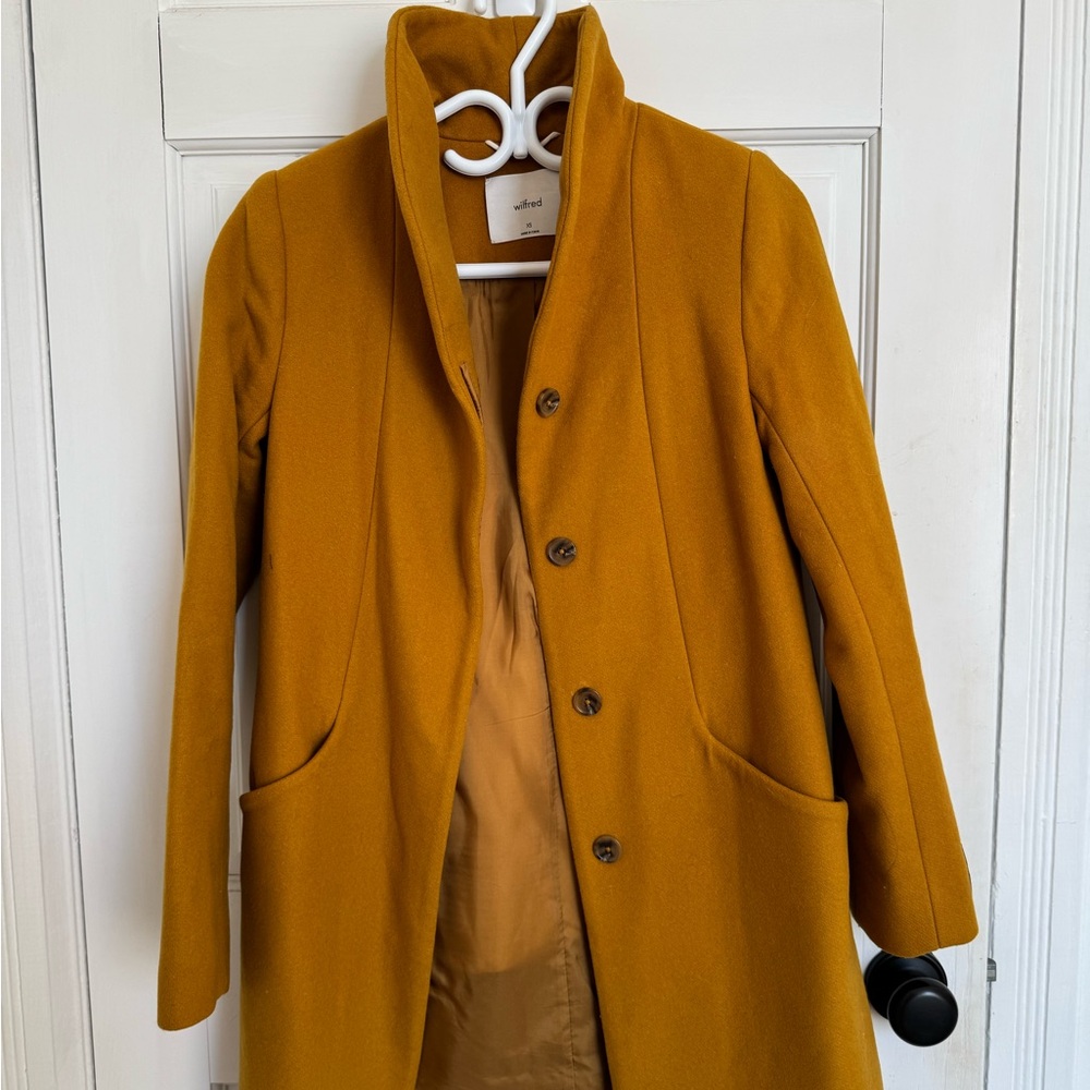 Wilfred Golden Button-Up Coat XS - Picture 1 of 5